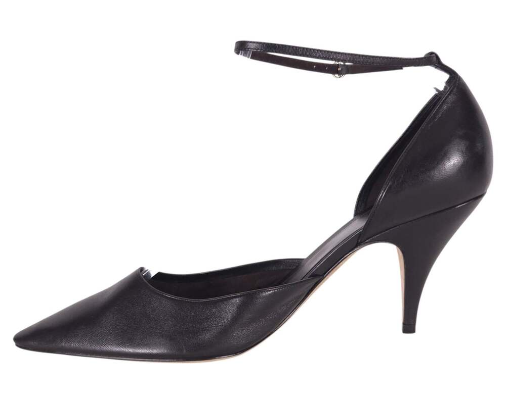 The Row Liisa D'Orsay Pumps US 9 EU 39 Womens Black Soft Lambskin $1610 - Picture 7 of 12